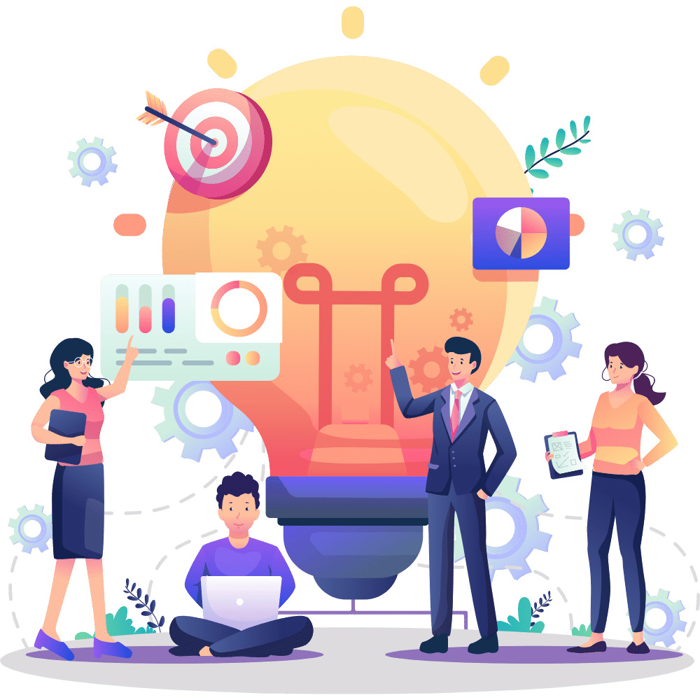 Team building an online presence