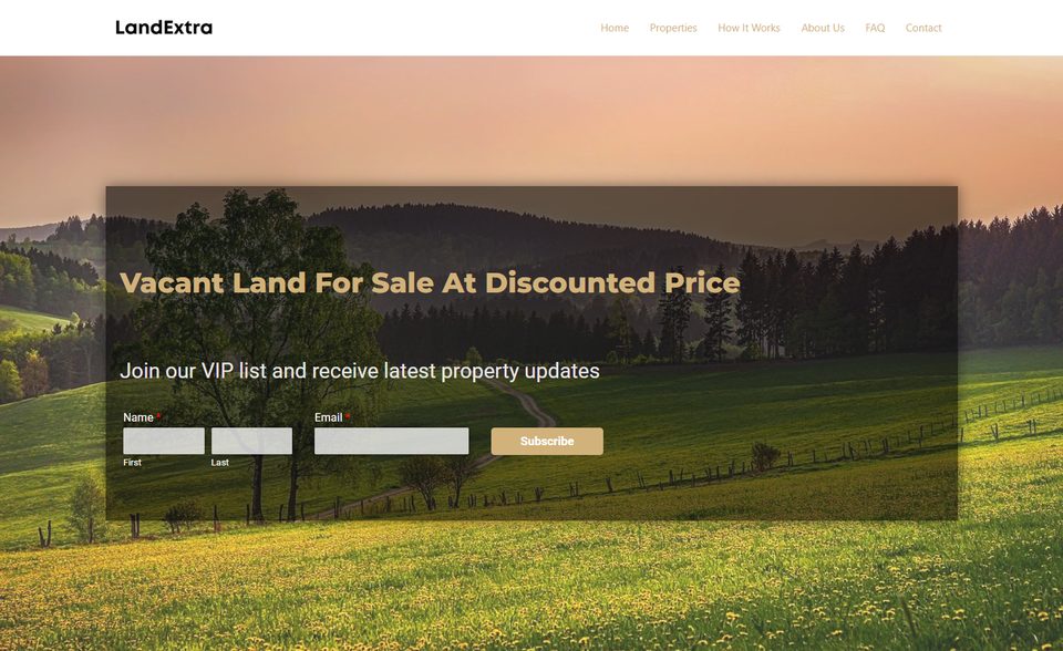 LandExtra website